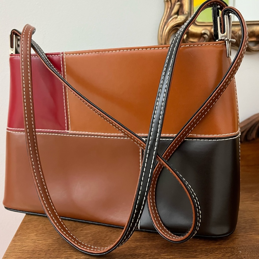 3 for $30–Multicolor Patchwork Vegan Leather Purse Handbag